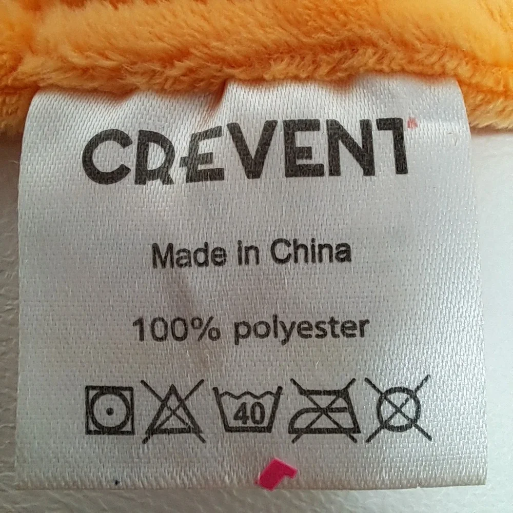 Crevent Fox Baby Security Blanket Orange Minky Dot Plush Lovey Toy 14x14 SH025